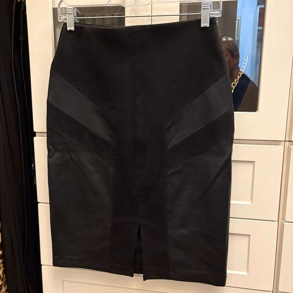 NWT Marc New York Andrew Marc Skirt black soft full control waistband